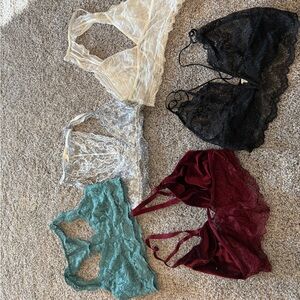 Lace Bralette Set in Multiple Colors